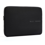 Housse pour ordinateur portable 14” en tissu RPET 1200D déperlant couleur noir