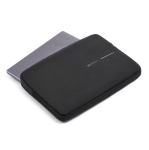 Housse pour ordinateur portable 14” en tissu RPET 1200D déperlant couleur noir sixième vue