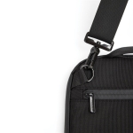 Sacoche en RPET pour ordinateur portable 16” avec finition déperlante couleur noir vue 12
