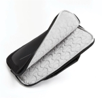 Sacoche en RPET pour ordinateur portable 16” avec finition déperlante couleur noir vue 14