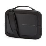 Sacoche en RPET pour ordinateur portable 16” avec finition déperlante couleur noir deuxième vue