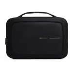 Sacoche en RPET pour ordinateur portable 16” avec finition déperlante couleur noir troisième vue