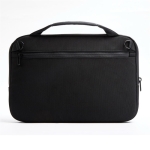 Sacoche en RPET pour ordinateur portable 16” avec finition déperlante couleur noir quatrième vue