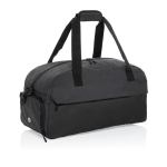 Sac de voyage en RPET au design spacieux avec poche frontale couleur noir