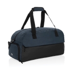 Sac de voyage en RPET au design spacieux avec poche frontale couleur bleu