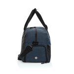 Sac de voyage en RPET au design spacieux avec poche frontale couleur bleu troisième vue