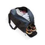 Sac de voyage en RPET au design spacieux avec poche frontale couleur bleu sixième vue