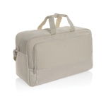Sac de voyage en RPET avec grand compartiment et sangle pour trolley couleur beige