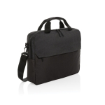 Sacoche en RPET pour PC 15,6” avec nombreuses poches intérieures couleur noir