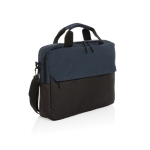 Sacoche en RPET pour PC 15,6” avec nombreuses poches intérieures couleur bleu