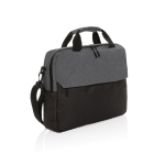 Sacoche en RPET pour PC 15,6” avec nombreuses poches intérieures couleur gris
