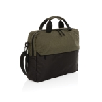 Sacoche en RPET pour PC 15,6” avec nombreuses poches intérieures couleur vert