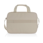 Sacoche en RPET avec poche et coutures décoratives avant 15,6” couleur beige troisième vue