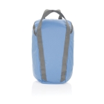 Sac à dos au design jeune en RPET pour PC 14” avec compartiments couleur cyan deuxième vue