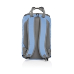 Sac à dos au design jeune en RPET pour PC 14” avec compartiments couleur cyan quatrième vue