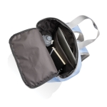 Sac à dos au design jeune en RPET pour PC 14” avec compartiments couleur cyan cinquième vue