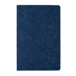 Carnet en feutre issu de matériaux recyclés A5 pages lignées couleur bleu troisième vue