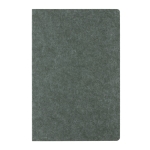 Carnet en feutre issu de matériaux recyclés A5 pages lignées couleur vert troisième vue