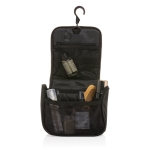 Vanity de voyage en RPET avec compartiment et poches en filet couleur noir cinquième vue