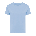 T-shirt pour femme coton recyclé, slim fit, 160 g/m², Iqoniq couleur cyan