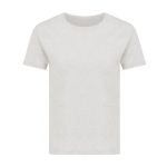 T-shirt pour femme coton recyclé, slim fit, 160 g/m², Iqoniq couleur gris clair chiné
