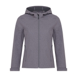 Veste softshell pour femme, casual fit, 300 g/m², Iqoniq couleur gris chiné