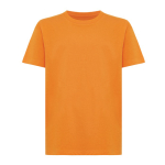 T-shirt enfant coton recyclé, casual fit, 160 g/m², Iqoniq couleur orange