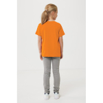 T-shirt enfant coton recyclé, casual fit, 160 g/m², Iqoniq couleur orange