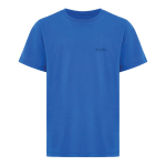 T-shirt enfant coton recyclé, casual fit, 160 g/m², Iqoniq couleur bleu roi vue avec logo