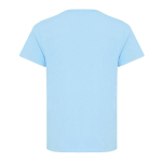 T-shirt enfant coton recyclé, casual fit, 160 g/m², Iqoniq couleur cyan deuxième vue