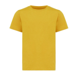 T-shirt enfant coton recyclé, casual fit, 160 g/m², Iqoniq couleur jaune foncé