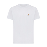 T-shirt sport polyester recyclé, casual fit 150 g/m² Iqoniq couleur gris clair vue avec logo