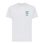 T-shirt sport polyester recyclé, casual fit 150 g/m² Iqoniq couleur gris clair avec zone d'impression