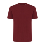 T-shirt unisexe en coton recyclé, slim fit, 160 g/m², Iqoniq couleur bordeaux
