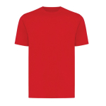 T-shirt unisexe en coton recyclé, slim fit, 160 g/m², Iqoniq couleur rouge