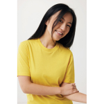 T-shirt unisexe en coton recyclé, slim fit, 160 g/m², Iqoniq couleur jaune