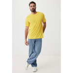 T-shirt unisexe en coton recyclé, slim fit, 160 g/m², Iqoniq couleur jaune
