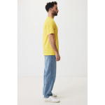 T-shirt unisexe en coton recyclé, slim fit, 160 g/m², Iqoniq couleur jaune