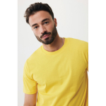 T-shirt unisexe en coton recyclé, slim fit, 160 g/m², Iqoniq couleur jaune