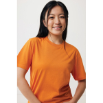 T-shirt unisexe en coton recyclé, slim fit, 160 g/m², Iqoniq couleur orange