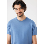 T-shirt unisexe en coton recyclé, slim fit, 160 g/m², Iqoniq couleur bleu délavé