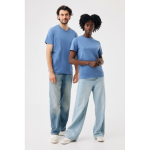 T-shirt unisexe en coton recyclé, slim fit, 160 g/m², Iqoniq couleur bleu délavé