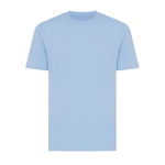 T-shirt unisexe en coton recyclé, slim fit, 160 g/m², Iqoniq couleur cyan