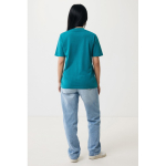 T-shirt unisexe en coton recyclé, slim fit, 160 g/m², Iqoniq couleur vert pastel cinquième vue avec modèle