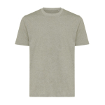 T-shirt unisexe en coton recyclé, slim fit, 160 g/m², Iqoniq couleur vert chiné