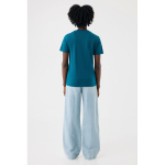 T-shirt unisexe en coton recyclé, slim fit, 160 g/m², Iqoniq couleur bleu gris