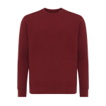 Sweat unisexe en coton recyclé, slim fit, 280 g/m², Iqoniq couleur bordeaux