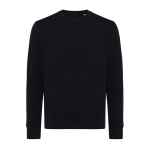 Sweat unisexe en coton recyclé, slim fit, 280 g/m², Iqoniq couleur noir