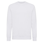 Sweat unisexe en coton recyclé, slim fit, 280 g/m², Iqoniq couleur blanc