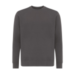 Sweat unisexe en coton recyclé, slim fit, 280 g/m², Iqoniq couleur argenté mat
